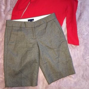 JCrew Soft Wool Flat Front Shorts  2